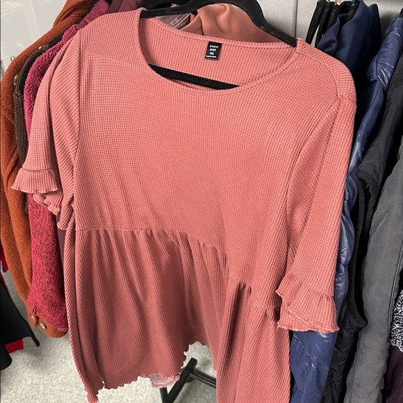 Tops - NWOT SHEIN WAFFLE KNIT SHIRT